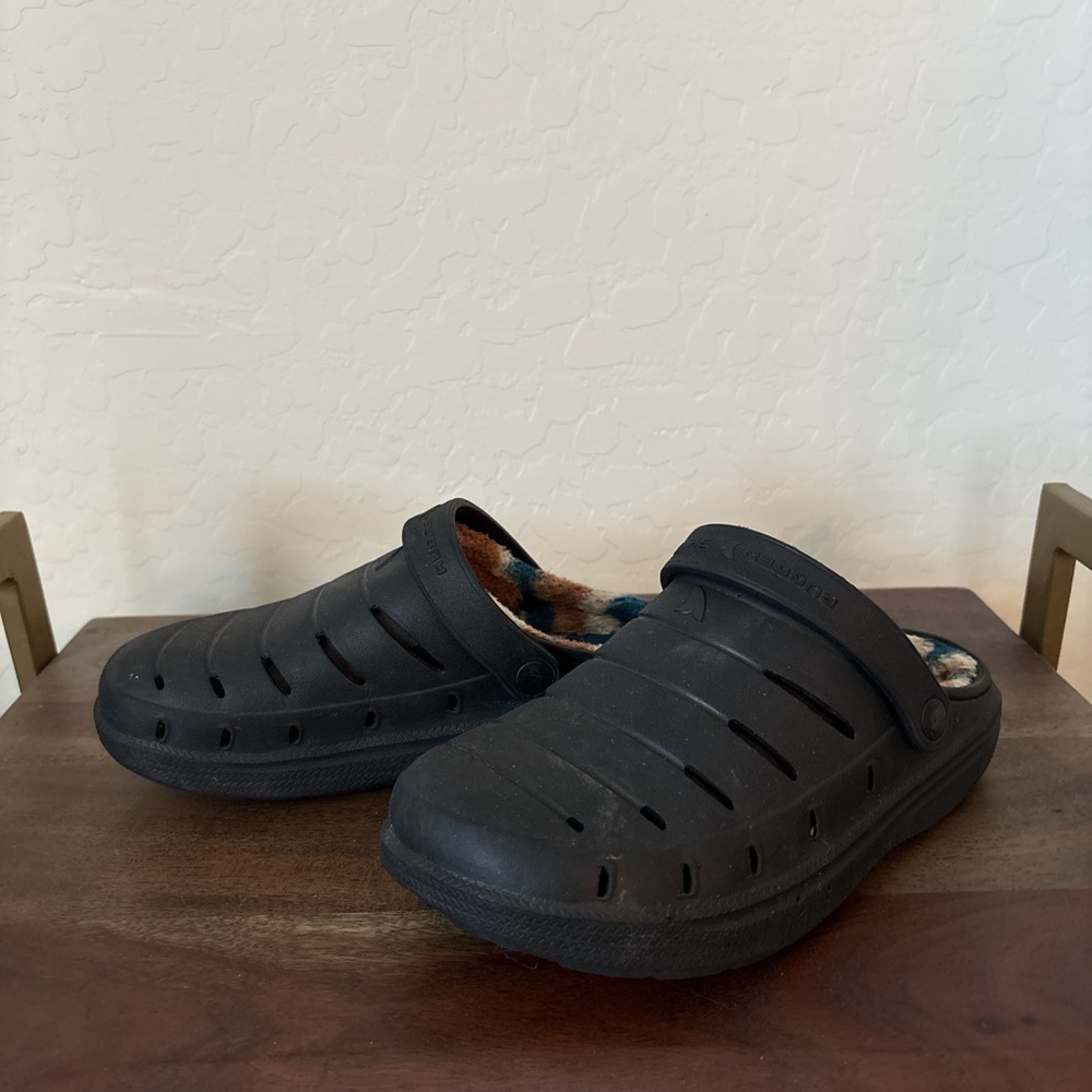 Rugged Shark Big Boys black Lined EVA Clog Size 3